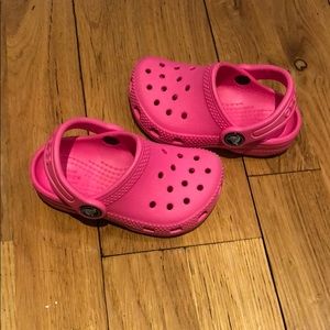 Pink Crocs